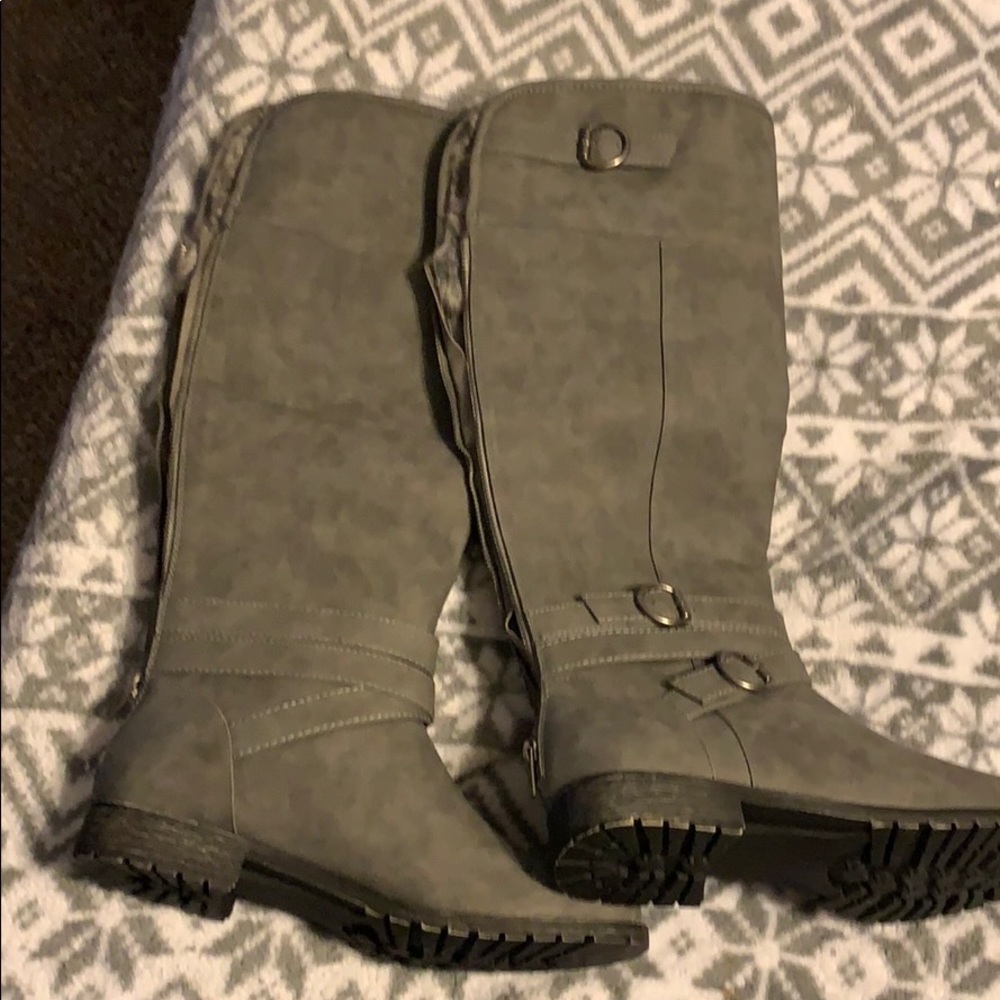 Just Fab Calf Length Boots *NEVER WORN*